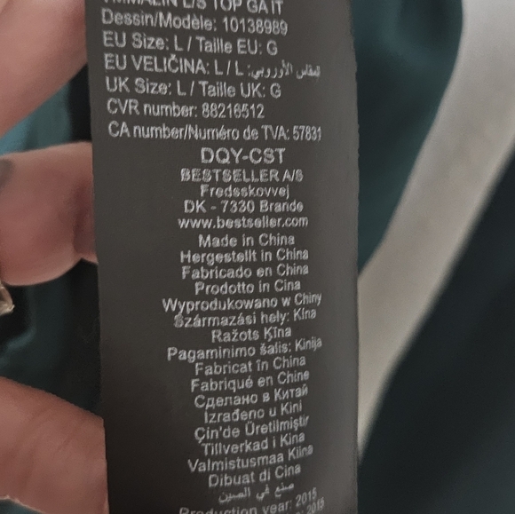 NWT Vero Moda green attitude sheer details too size large - Picture 13 of 16